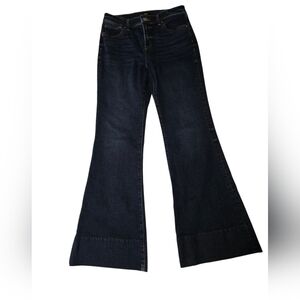 Express Women's 70's Flare Dark Wash Jeans, 8R